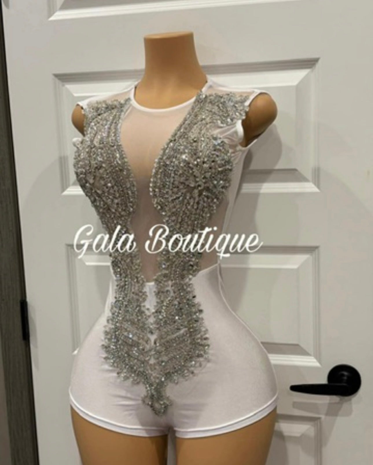 White Glamour One Piece