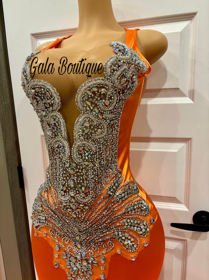Orange Prom Dress