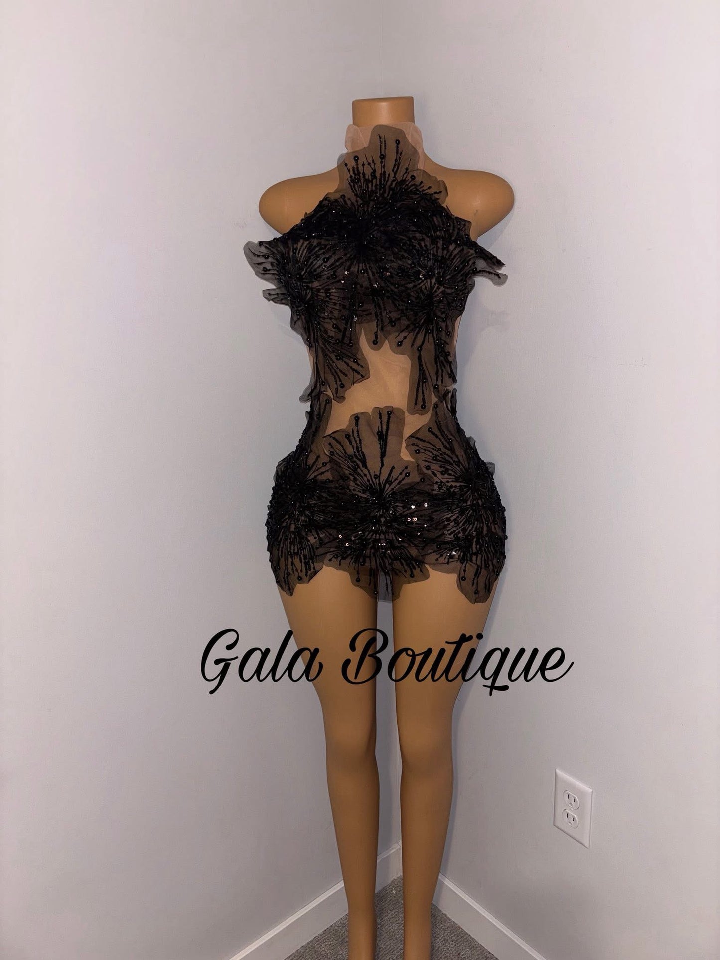 Black Snowflake Dress