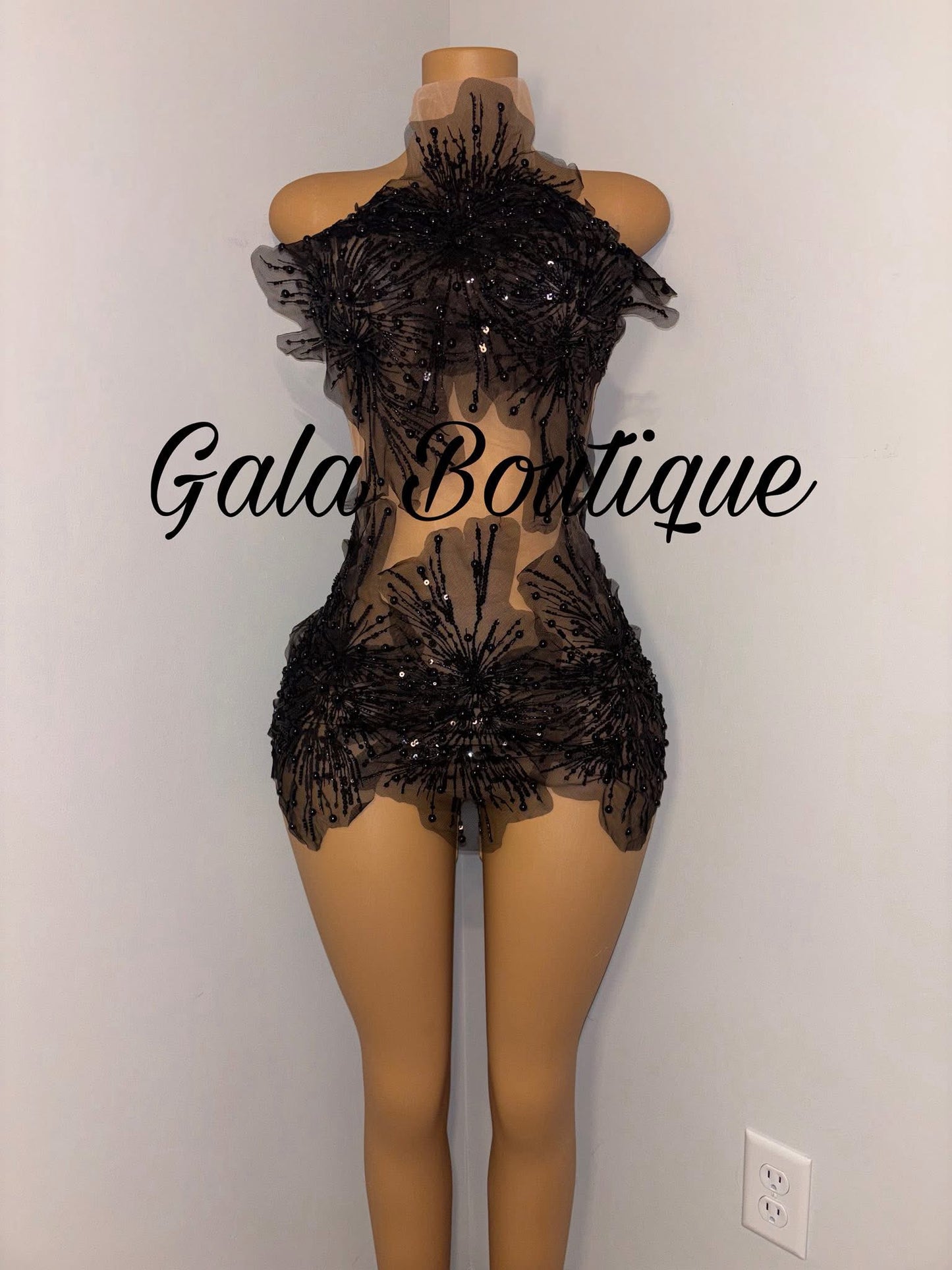Black Snowflake Dress