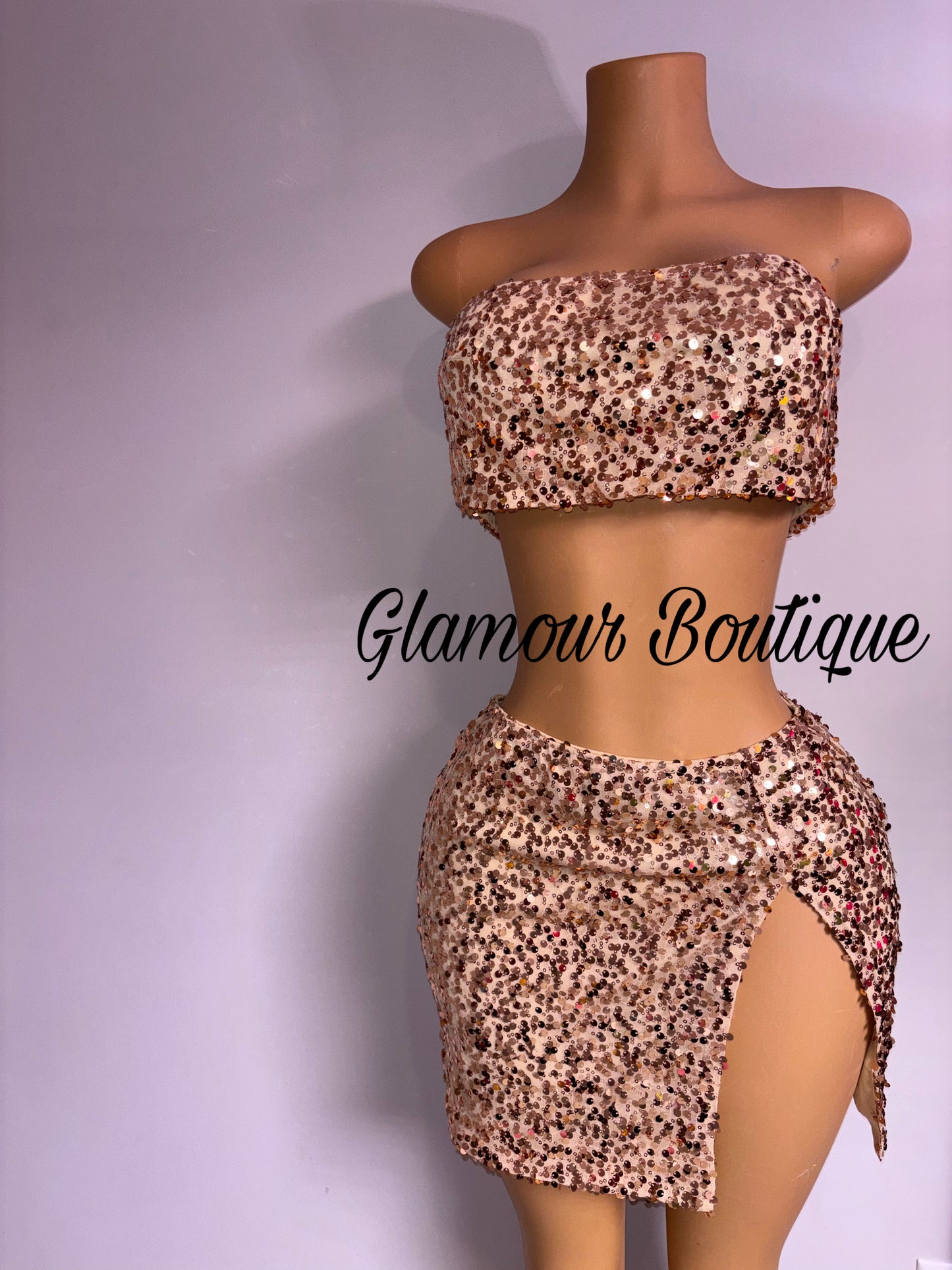 Gold Sunset Two Piece Skirt