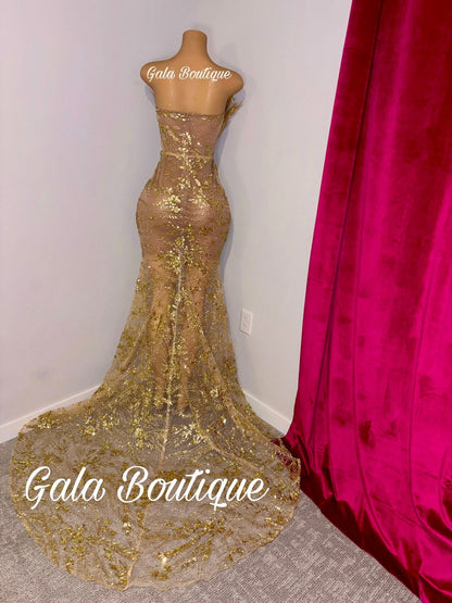 Gold dress