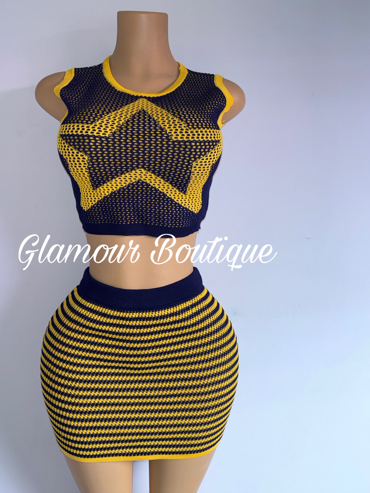 Yellow Star Two Piece Skirt