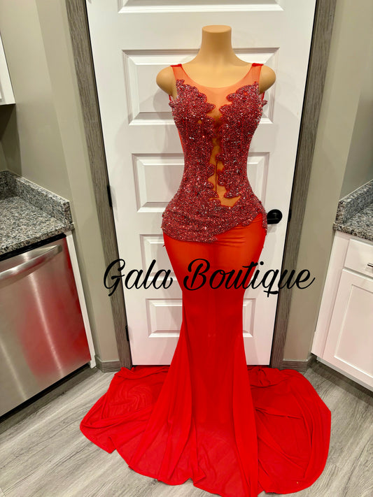 Red Special Occasion Dress