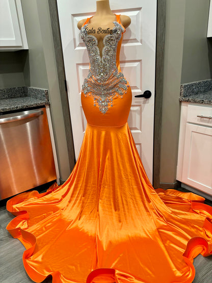 Orange Prom Dress