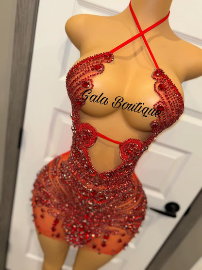 Red Special Occasion Dress