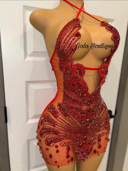 Red Special Occasion Dress