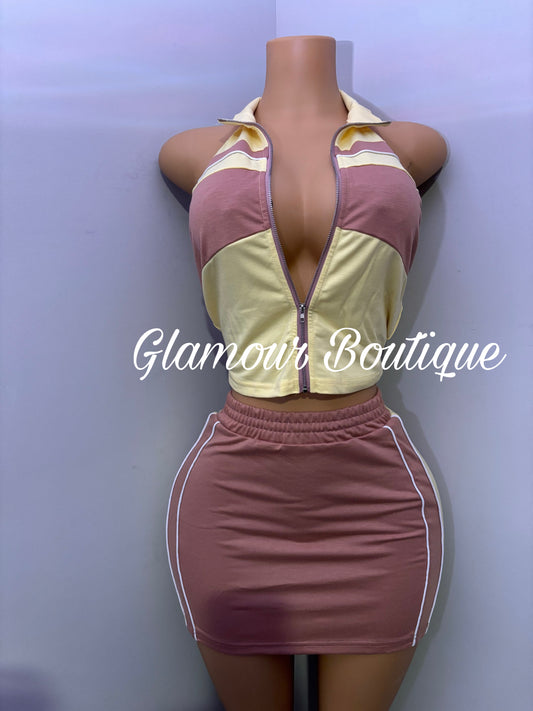 Yellow Two Piece Skirt