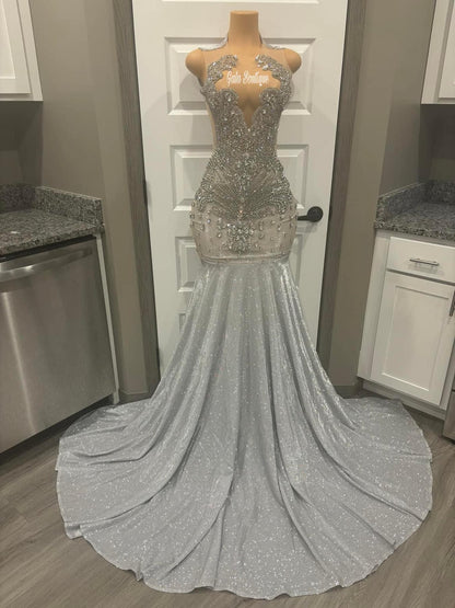 Silver Prom Dress