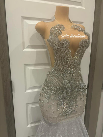 Silver Prom Dress